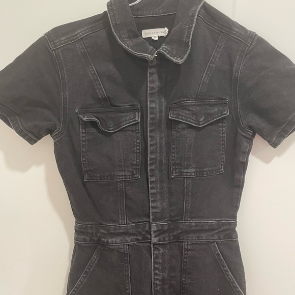 Good American Fit for Success Jumpsuit black denim size 2 - Picture 9 of 16